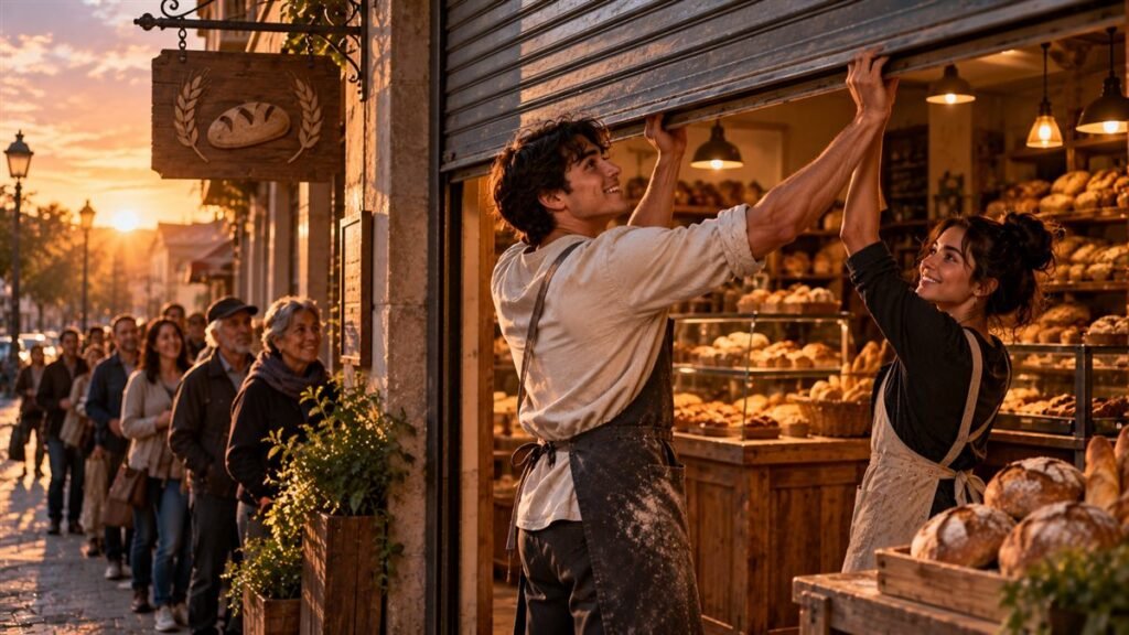 Los hermanos que reabrieron la panadería de su madre